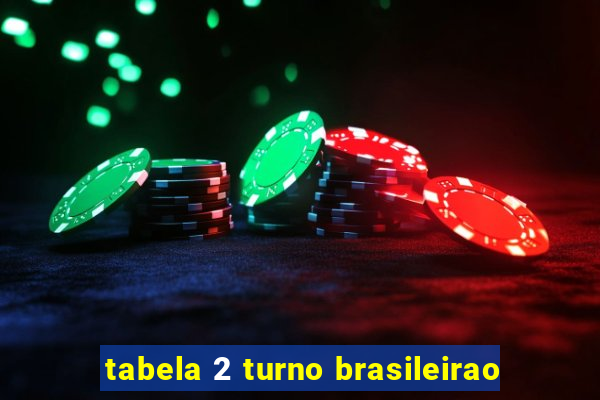 tabela 2 turno brasileirao